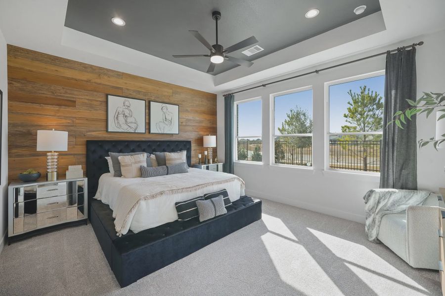 Representative furnished interior of a home built from the Silas by Chesmar Homes in Gregg Ranch, Marble Falls (Image 10).