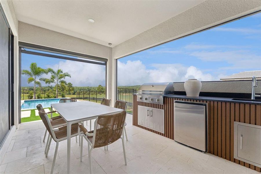 Exterior details and patio area of a home in Bella Collina, Montverde (Image 4).