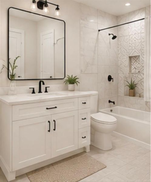 Furnished interior view inside a new home in , Denison (Image 4).