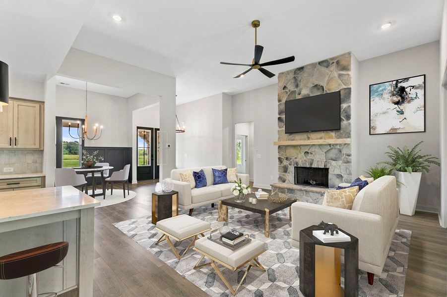 Furnished interior view inside a new home in The Meadows at Lake Circle, Buchanan (Image 6).