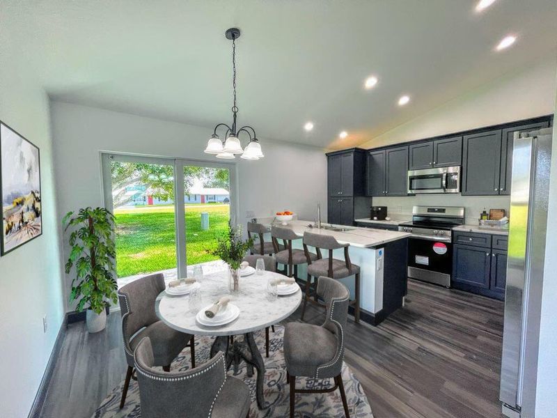 Furnished interior view inside a new home in , Okeechobee (Image 11).