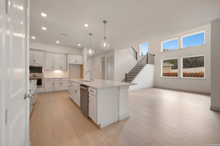 Furnished interior view inside a new home in Windsong - Legacy Series, Boerne (Image 10).