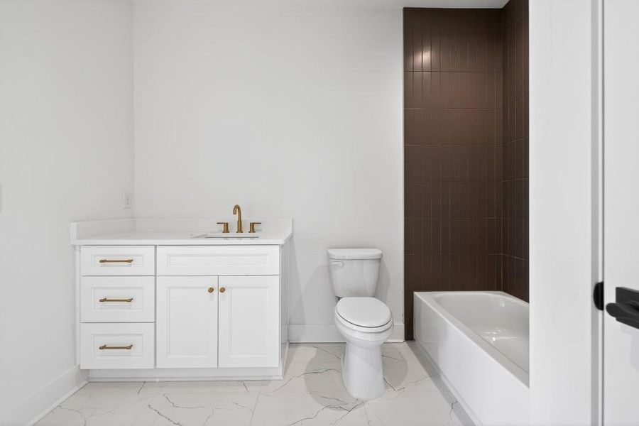 Furnished interior view inside a new home in Skyview On Broad, Sugar Hill (Image 9). Furnished interior view inside a new home in Skyview On Broad, Sugar Hill (Image 9).