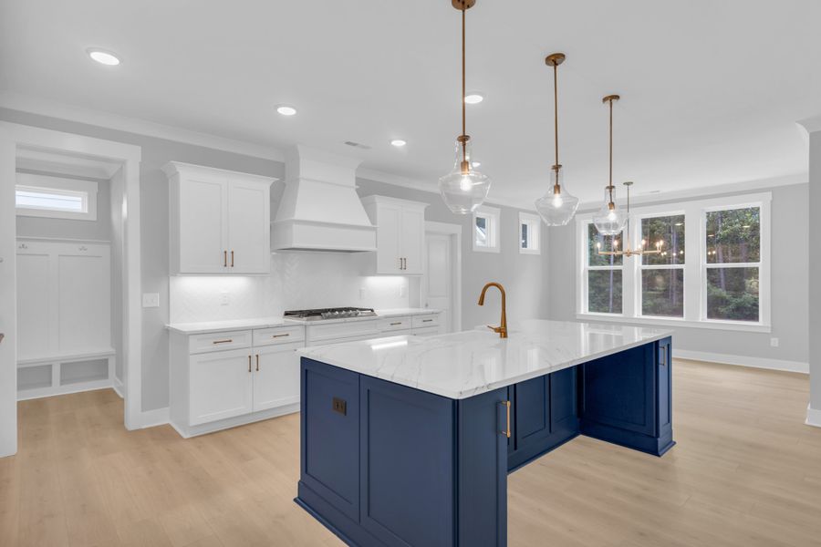 Representative furnished interior of a home built from the The Hampton by RobuckHomes in Stonehenge, Raleigh (Image 8).