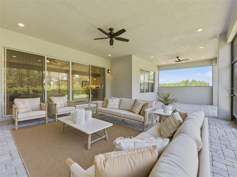 Exterior details and patio area of a home in Valencia Ridge (55+), Wesley Chapel (Image 26). Exterior details and patio area of a home in Valencia Ridge (55+), Wesley Chapel (Image 26).