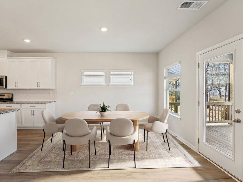 Furnished interior view inside a new home in Preserve at Mountain Creek, Pendergrass (Image 4).