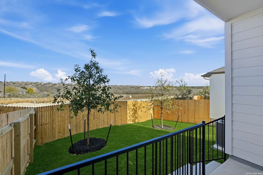 Exterior details and patio area of a home in Prominence, San Antonio (Image 4).