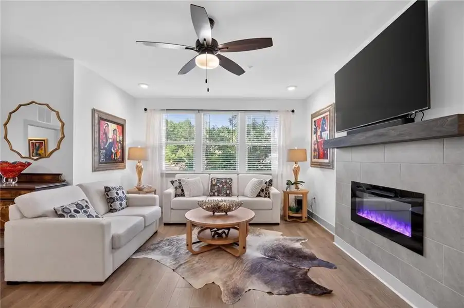 Furnished interior view inside a new home in Gatherings® at Herrington, Cumming (Image 10).