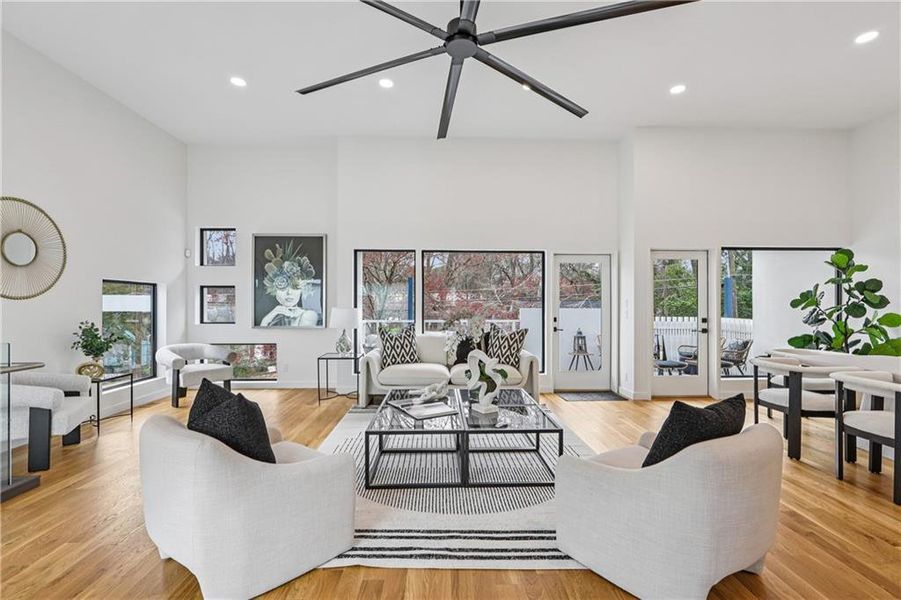 Furnished interior view inside a new home in , Atlanta (Image 10).