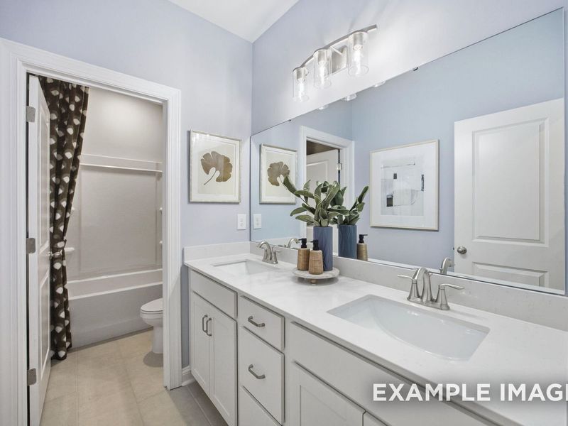 Furnished interior view inside a new home in Addison West, Holly Springs (Image 13).