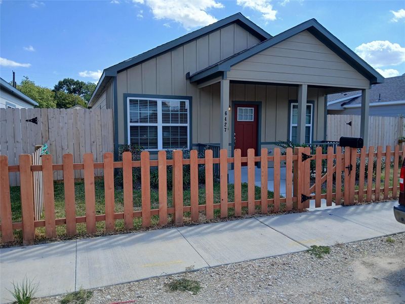 Exterior details and patio area of a home in , Houston (Image 10). Exterior details and patio area of a home in , Houston (Image 10).