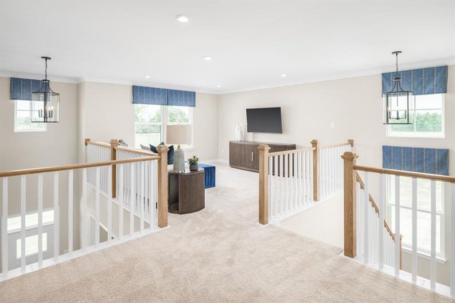 Representative furnished interior of a home built from the Normandy by Ryan Homes in Eagles Crest, Cornelia (Image 21).