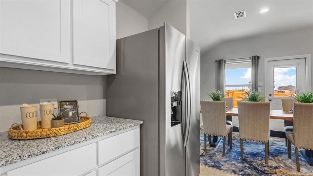 Furnished interior view inside a new home in Rosewood at Beltmill, Fort Worth (Image 24). Furnished interior view inside a new home in Rosewood at Beltmill, Fort Worth (Image 24).