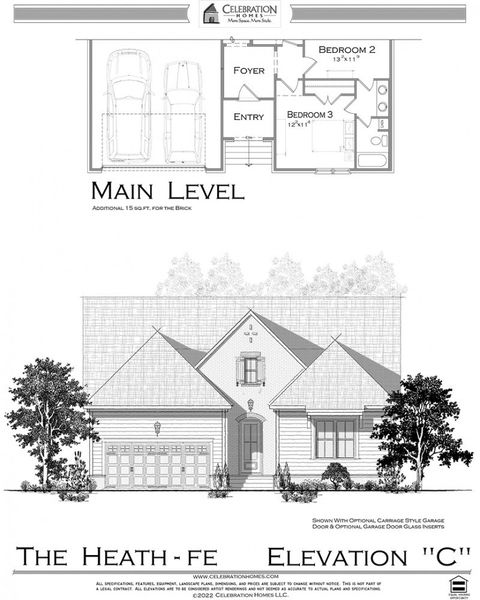 Representative rendering of the exterior for the Heath by Celebration Homes (Image 3).