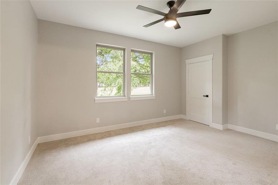 Bedroom that has a bonus room