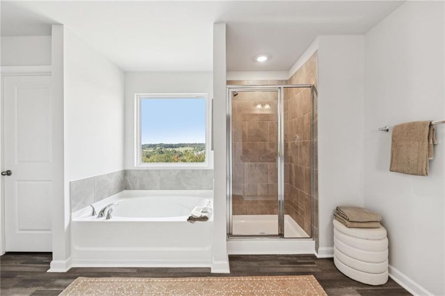 Furnished interior view inside a new home in The Hills at Cedar Creek, Winder (Image 40).