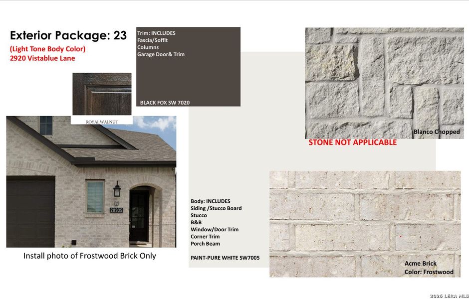 Sample of building materials used in homes in Ladera, San Antonio (Image 5).