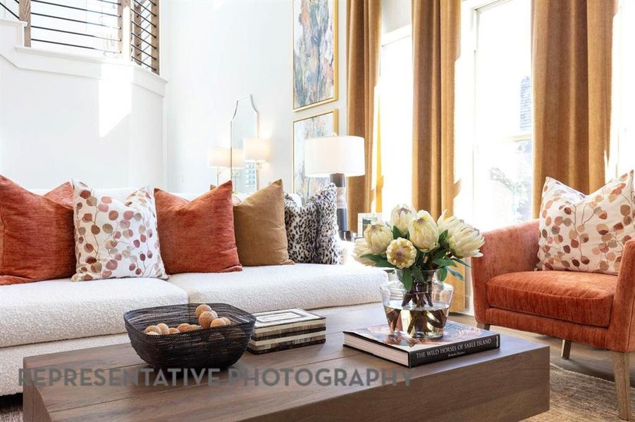 Furnished interior view inside a new home in The Parks at Wilson Creek, Celina (Image 3).