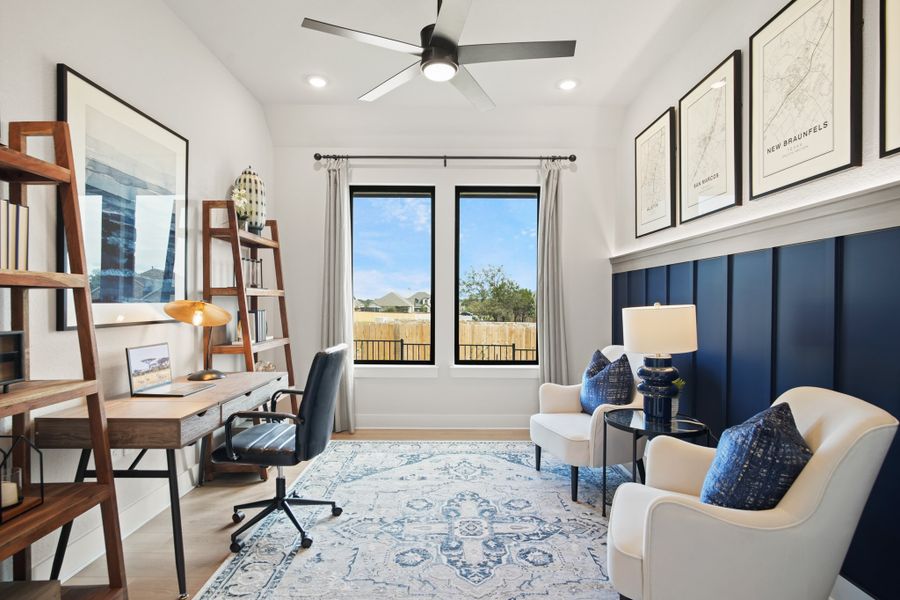 Furnished interior view inside a new home in La Cima 50', San Marcos (Image 12).