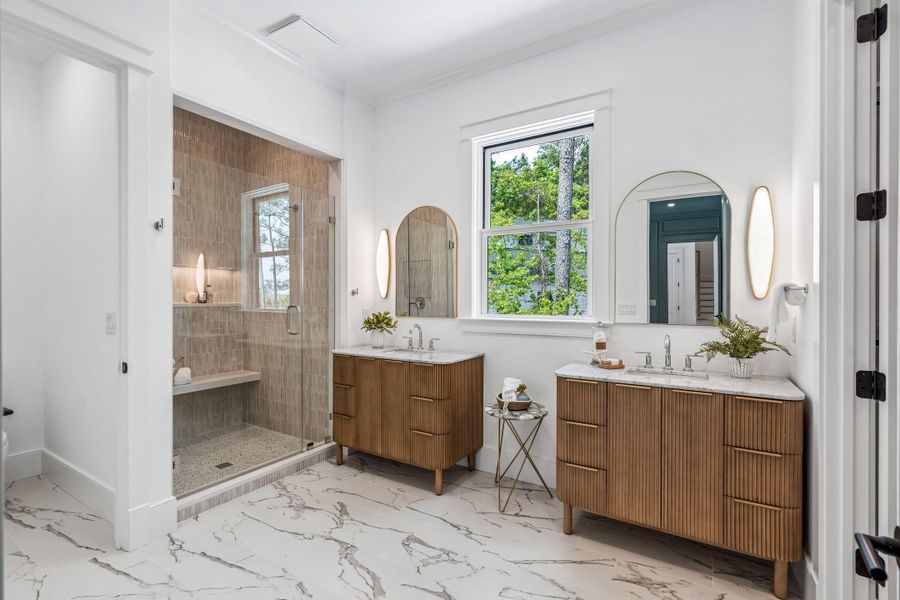Furnished interior view inside a new home in , Johns Island (Image 59).