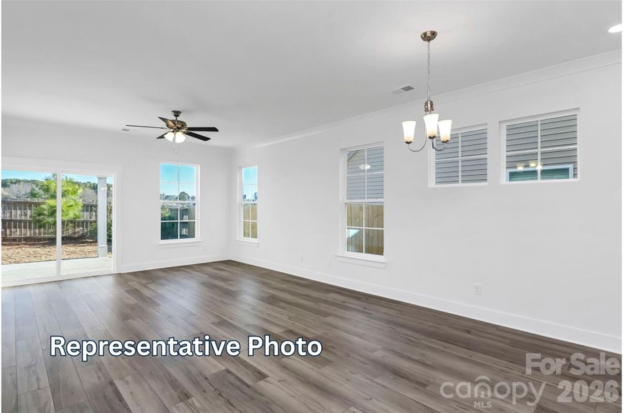 Spacious, unfurnished interior of a new home in Caldwell Forest, Charlotte (Image 10).