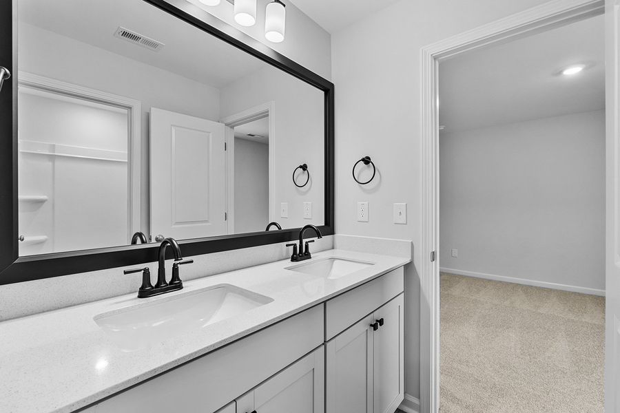 Furnished interior view inside a new home in Brooke Hill, Lewisville (Image 18). Furnished interior view inside a new home in Brooke Hill, Lewisville (Image 18).