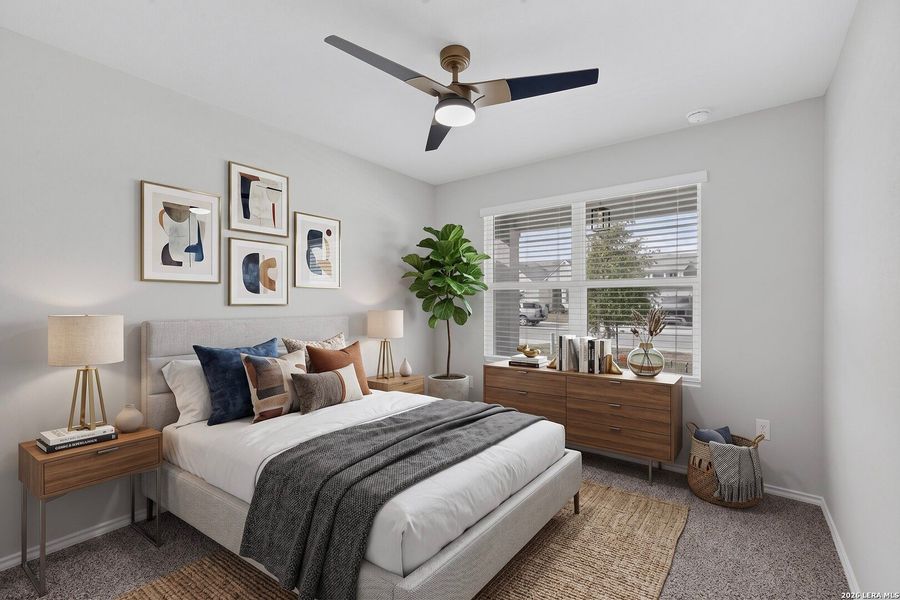 Furnished interior view inside a new home in Saengerhalle Meadows, New Braunfels (Image 14).