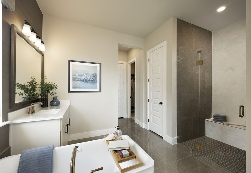 Representative furnished interior of a home built from the Jonestown by Scott Felder Homes in Esperanza, Boerne (Image 16).