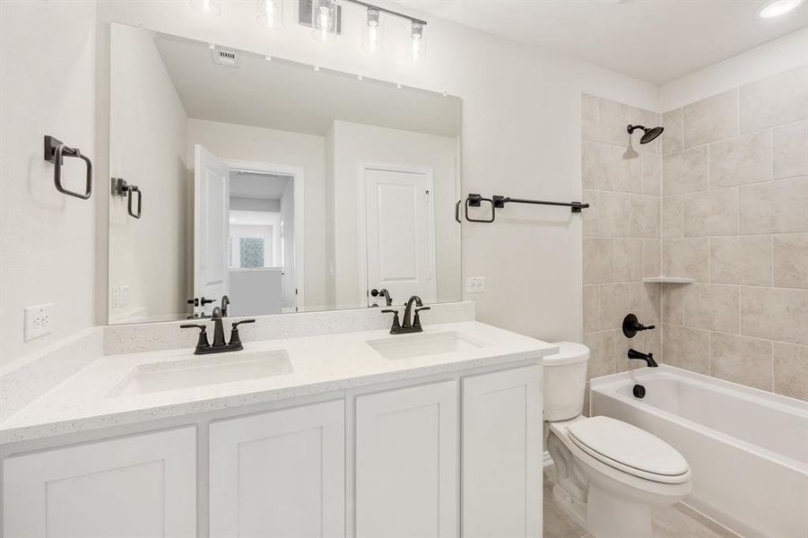 Furnished interior view inside a new home in Woodstone, Providence Village (Image 15). Furnished interior view inside a new home in Woodstone, Providence Village (Image 15).