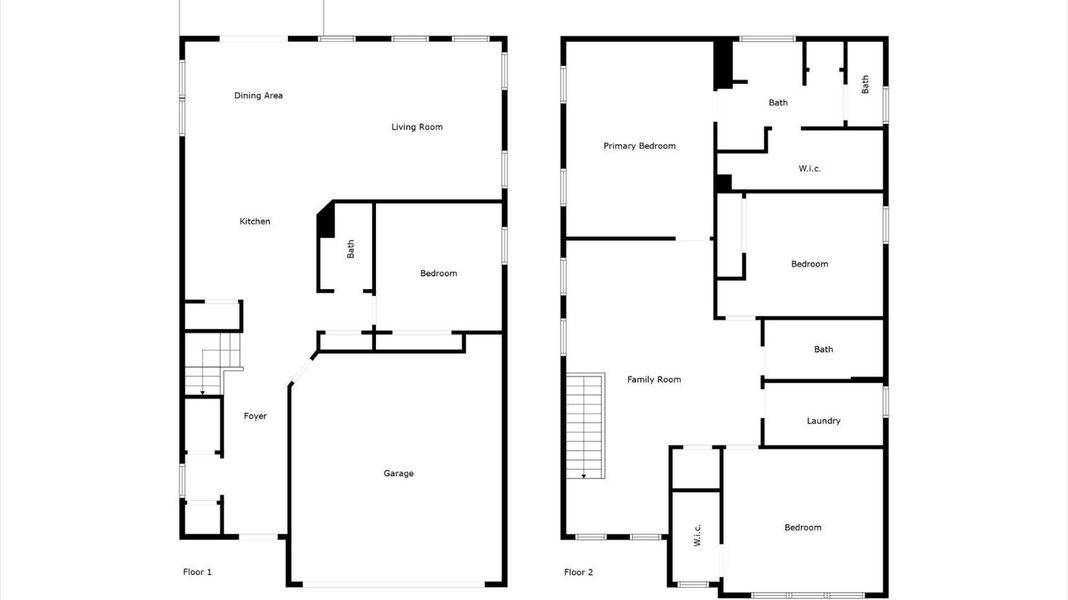 2D floor plan layout for the Neroli by DRB Homes in Ridgewood, Shelbyville, TN (Image 4).