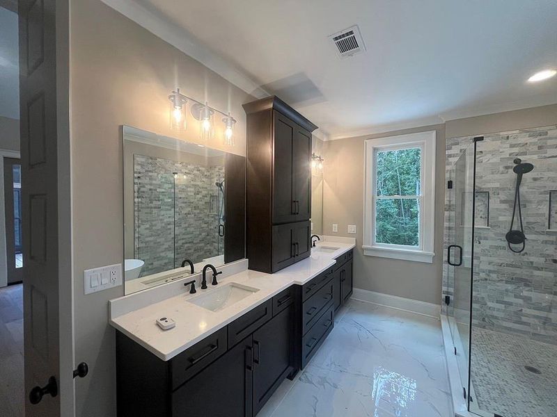 Furnished interior view inside a new home in , Canton (Image 14).