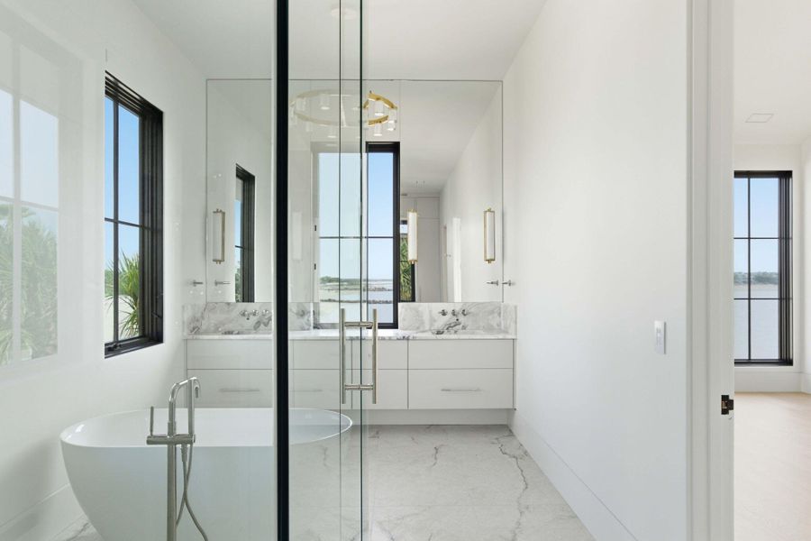 Furnished interior view inside a new home in , Sullivan's Island (Image 16).