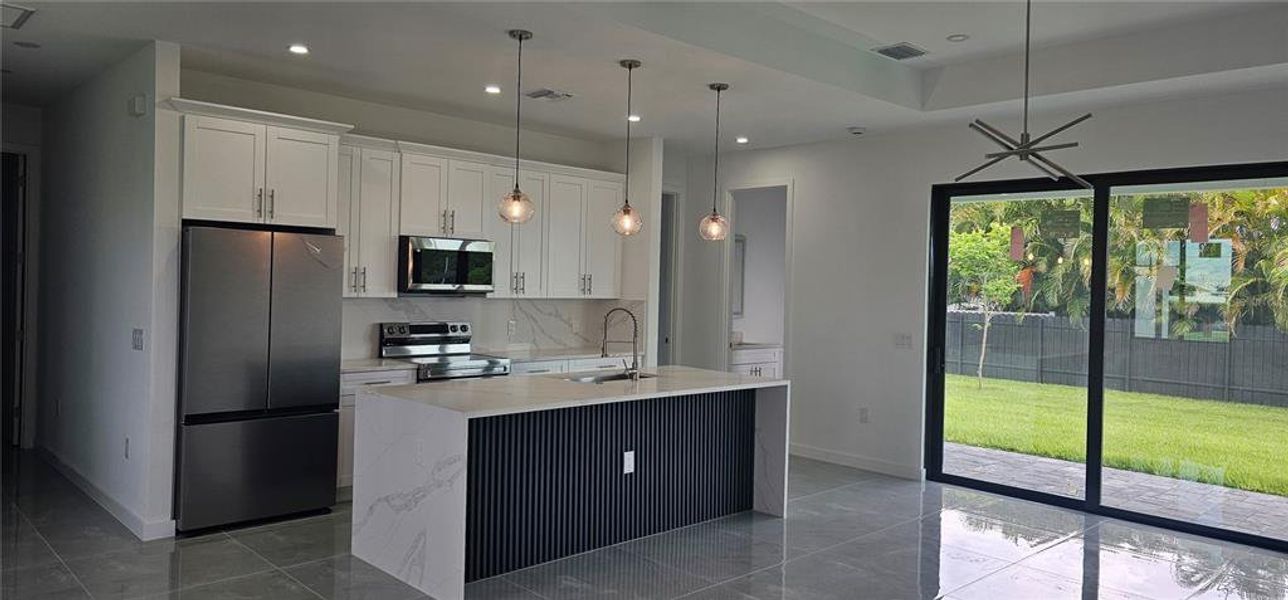 Furnished interior view inside a new home in , Cape Coral (Image 8). Furnished interior view inside a new home in , Cape Coral (Image 8).