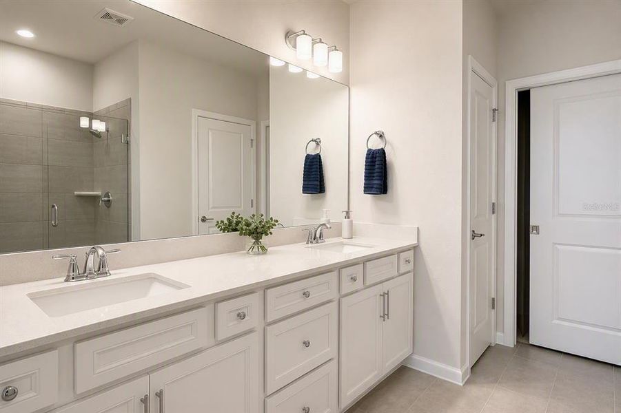 Furnished interior view inside a new home in , Kissimmee (Image 6).