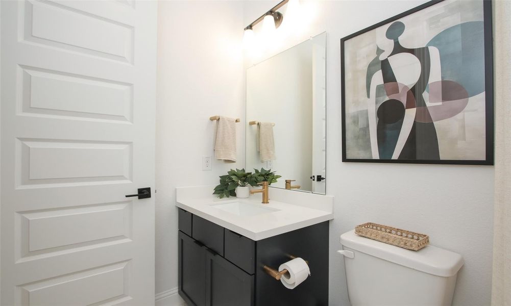 Furnished interior view inside a new home in Coastal Point, League City (Image 14).