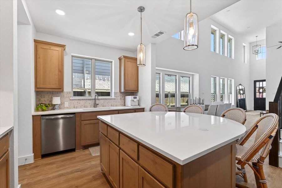 Furnished interior view inside a new home in Pecan Square, Northlake (Image 15).