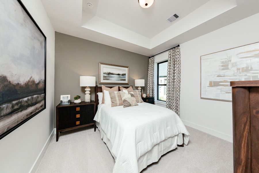 Representative furnished interior of a home built from the Summerfield by Beazer Homes in Bridgeland, Cypress (Image 13).