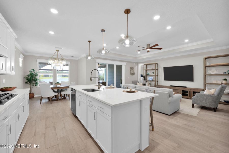 Furnished interior view inside a new home in , Ponte Vedra (Image 54).