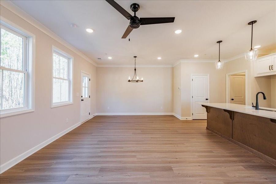 Spacious, unfurnished interior of a new home in Cherokee Township, Acworth (Image 31).