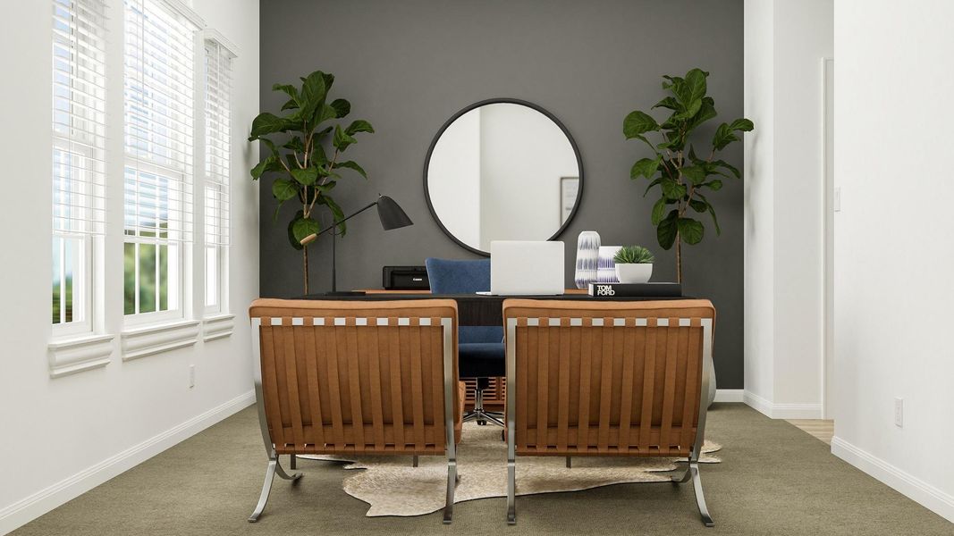 Furnished interior view inside a new home in Lively Ranch: Brookstone Collection, Georgetown (Image 5).