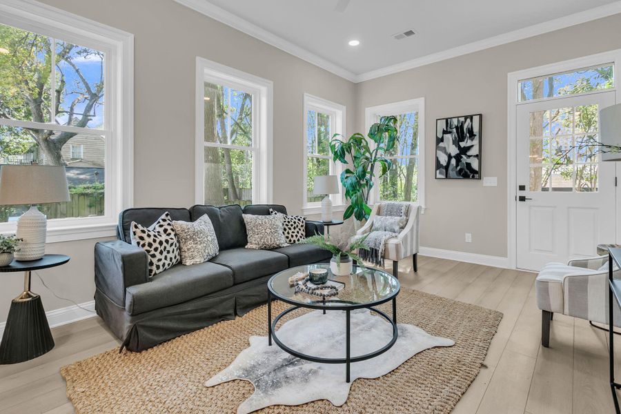 Furnished interior view inside a new home in , Charleston (Image 8).
