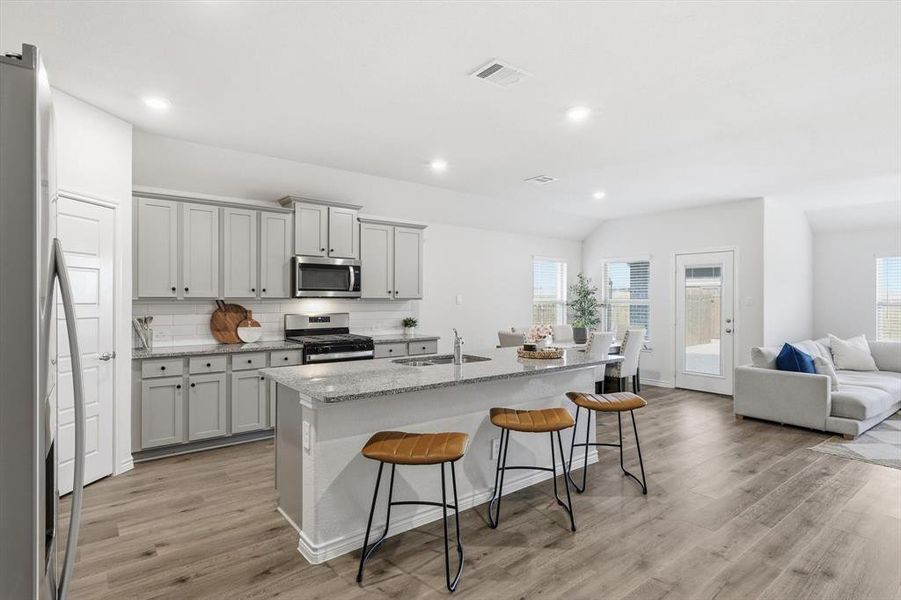 Furnished interior view inside a new home in , Aubrey (Image 28).