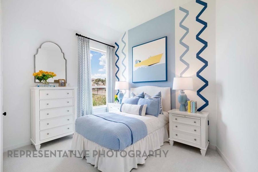 Furnished interior view inside a new home in 6 Creeks at Waterridge, Kyle (Image 13).