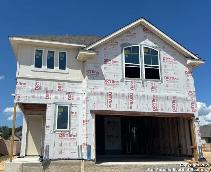 In-progress construction of a new home in Davis Ranch, San Antonio, TX (Image 5).