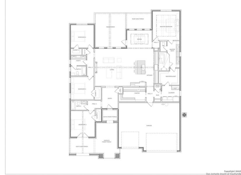 2D floor plan layout of this home in , Blanco, TX (Image 3). 2D floor plan layout of this home in , Blanco, TX (Image 3).