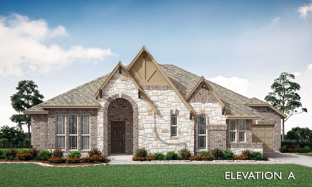 Elevation A. Mansfield, TX New Home