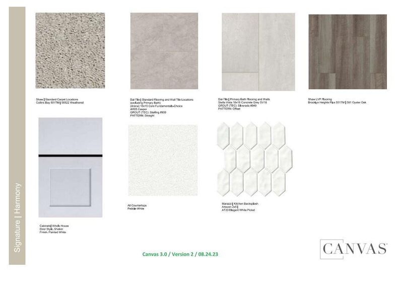 Design Selections - Home under Construction, selections are subject to change.