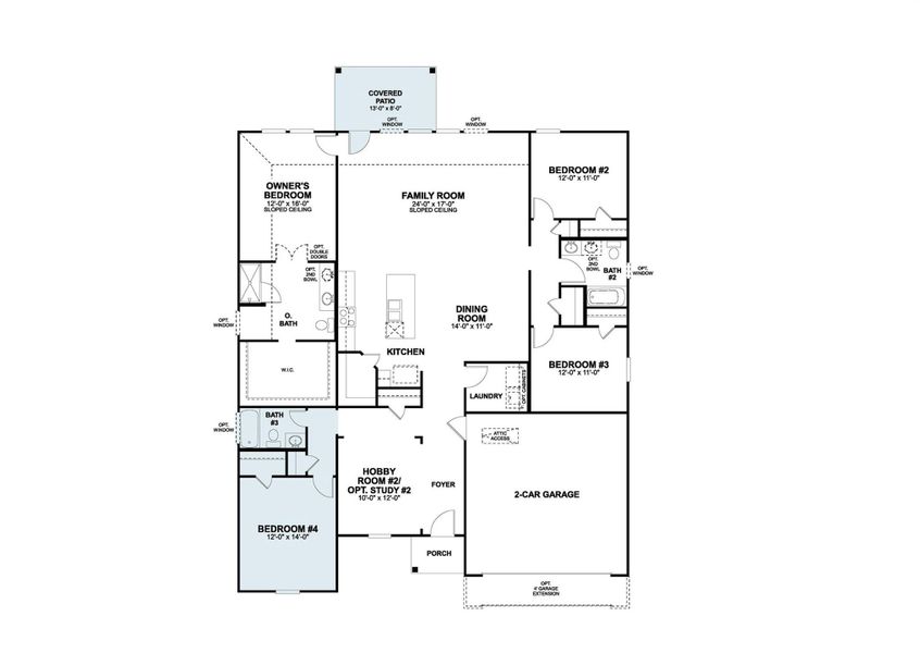 2D floor plan layout of this home in Willow Springs, Buda, TX (Image 2). 2D floor plan layout of this home in Willow Springs, Buda, TX (Image 2).