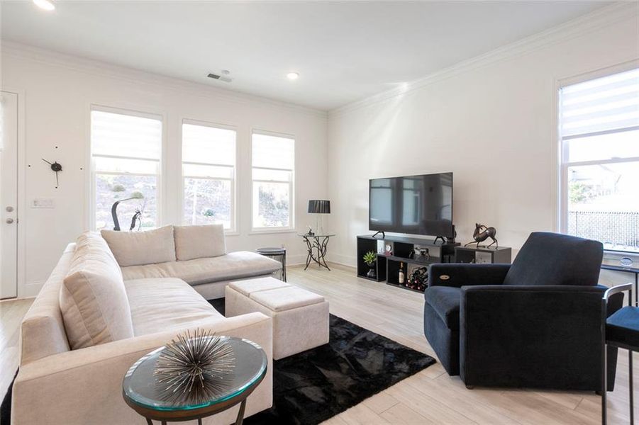 Furnished interior view inside a new home in Courtyards at Traditions, Cumming (Image 11).