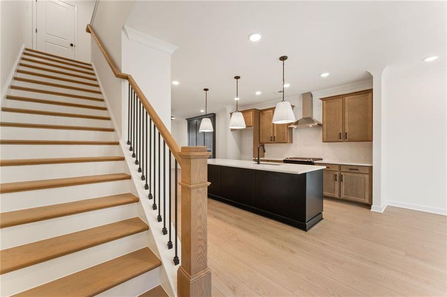 Furnished interior view inside a new home in Townes at South Main, Kennesaw (Image 8).